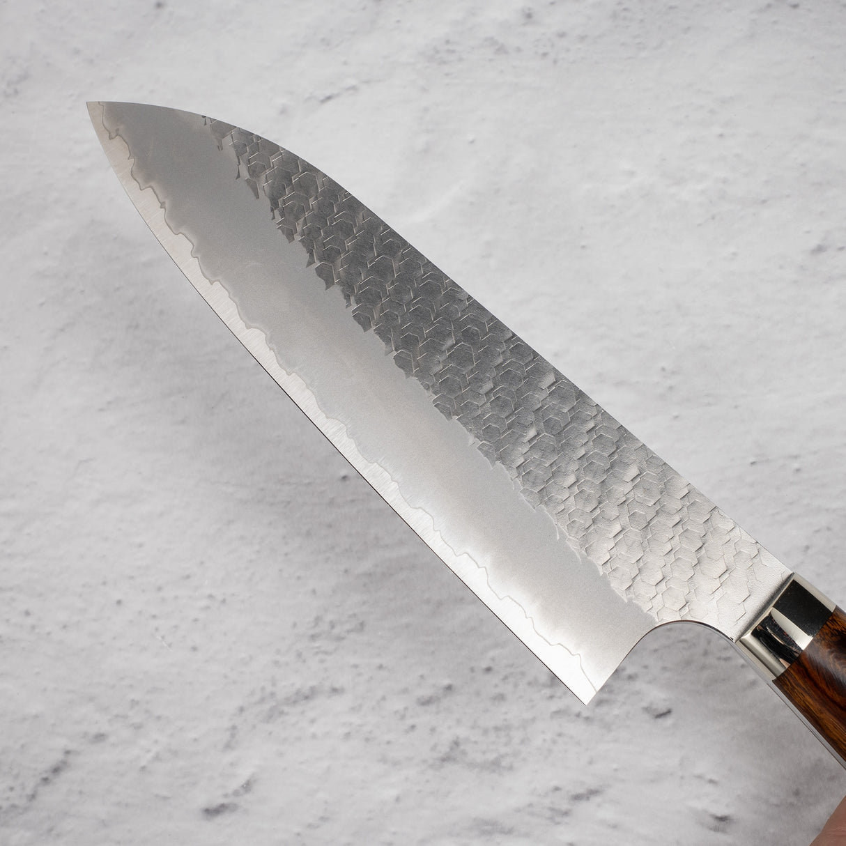 Nigara SG2 Tsuchime Matt Migaki Santoku 180mm 西部鐵木