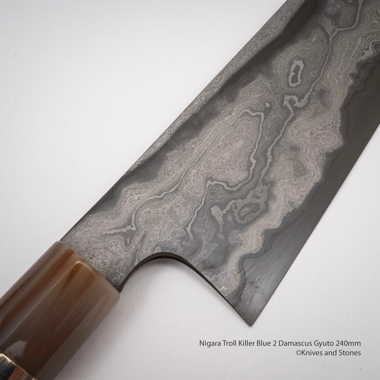 Nigara 巨魔殺手「Onikoroshi」青神 #2 大馬士革 240 mm Gyuto