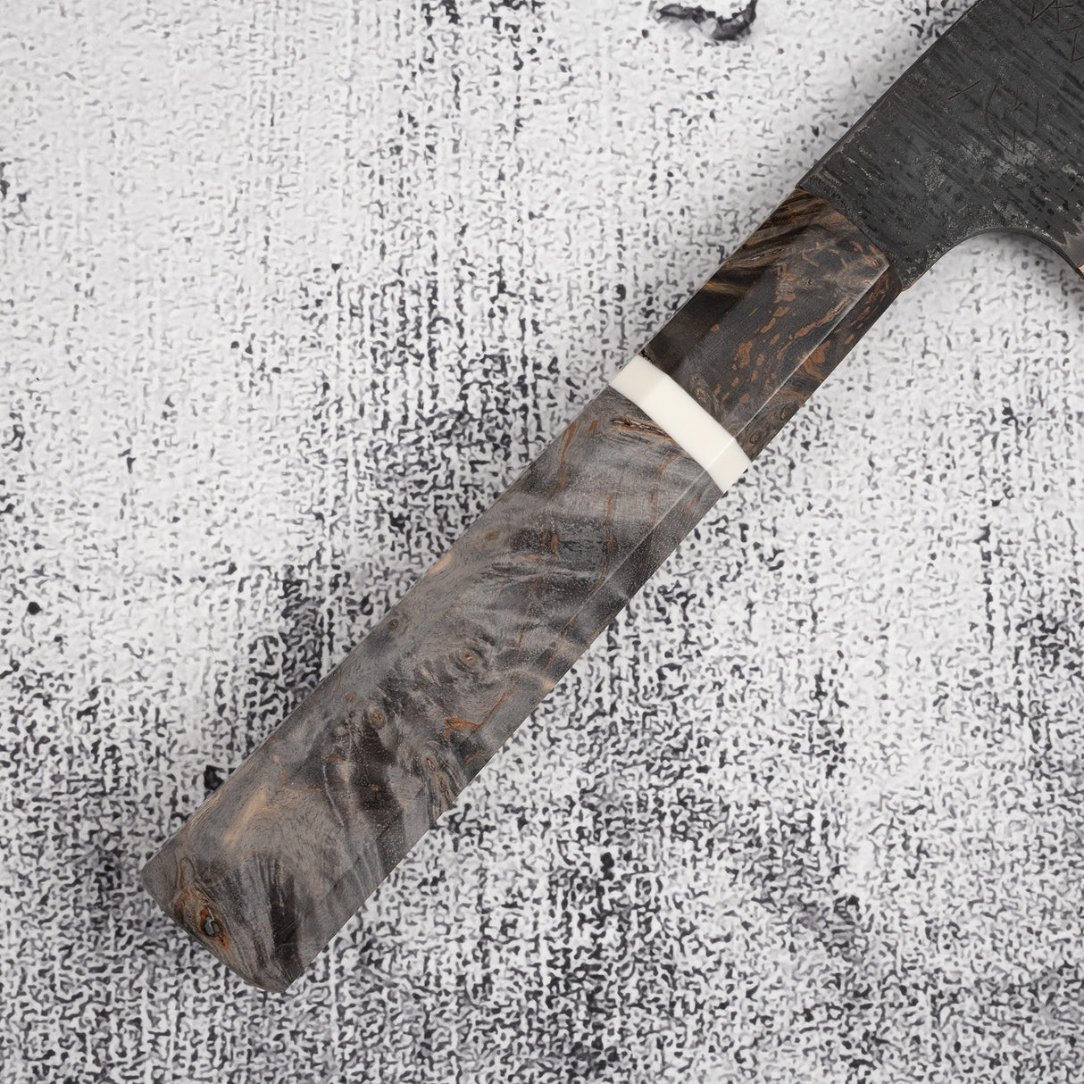 Nigara Yorokobi SLD Copper Damascus Prototype Gyuto 210mm Tsuchime by Hatsukokoro