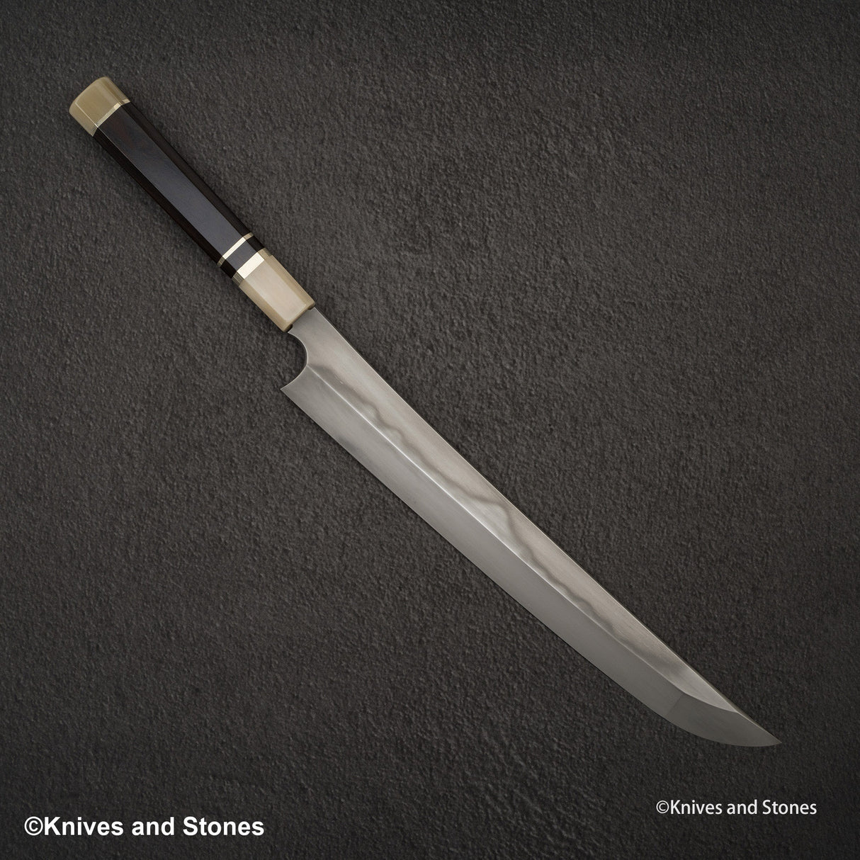 二唐 青二 本燒 富士山刃文 先丸 300mm