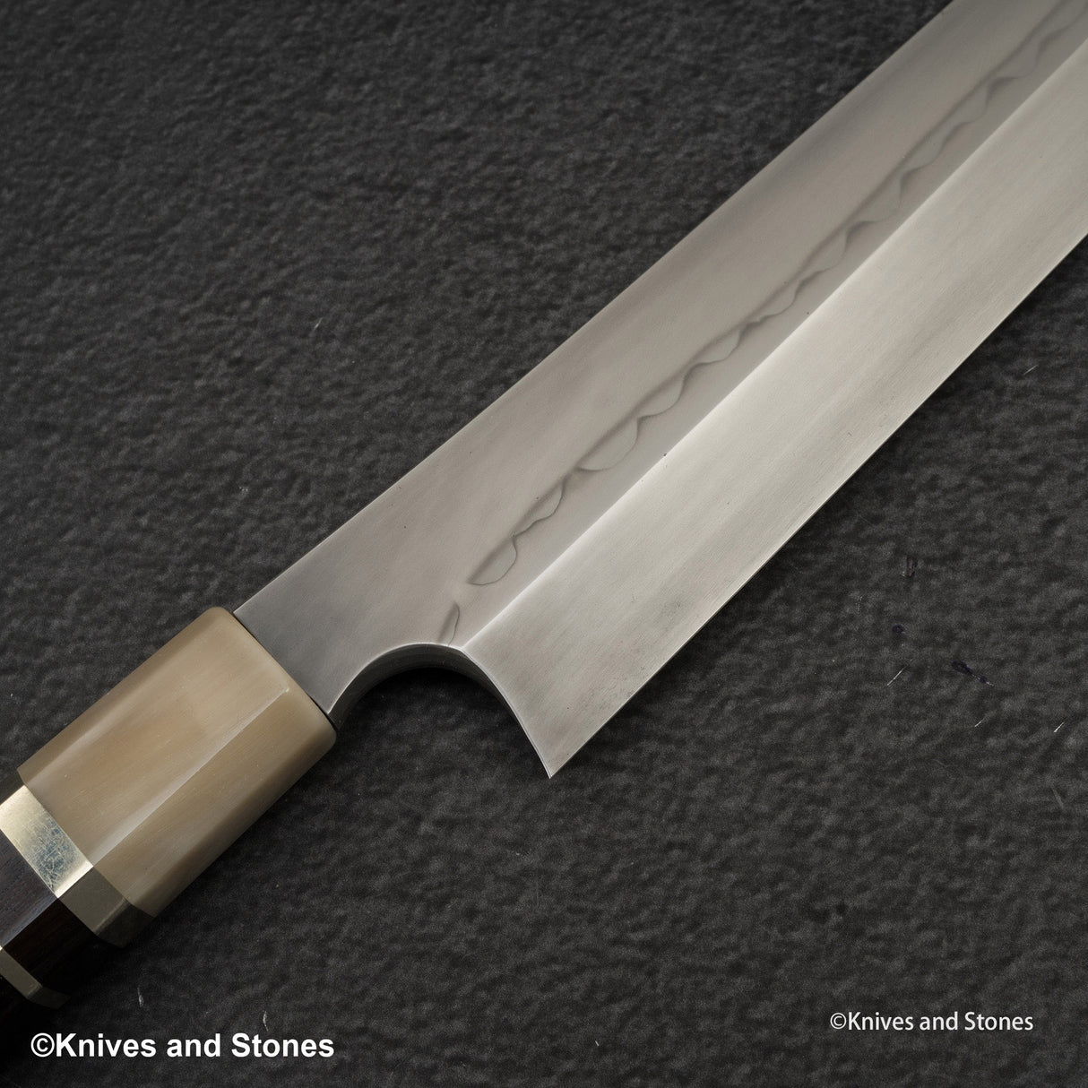 Nigara Blue 2 Honyaki Dual Hamon 柳葉切助 300mm