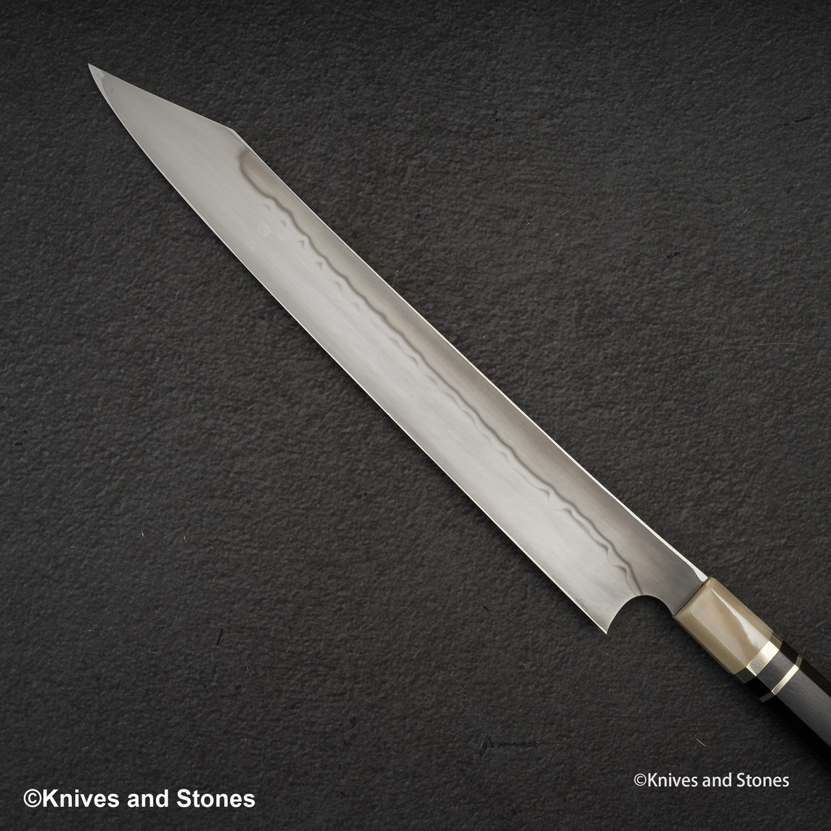 Nigara Blue 2 Honyaki Dual Hamon 柳葉切助 300mm