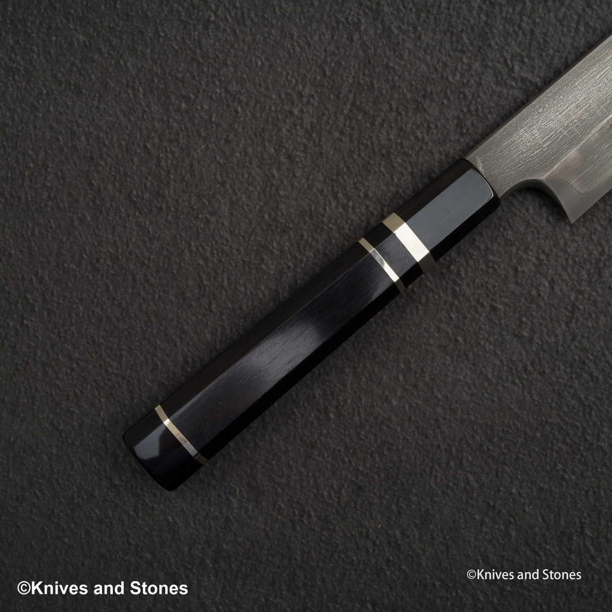 二唐藍二本燒柳刃 330mm 飛燒劍刃文