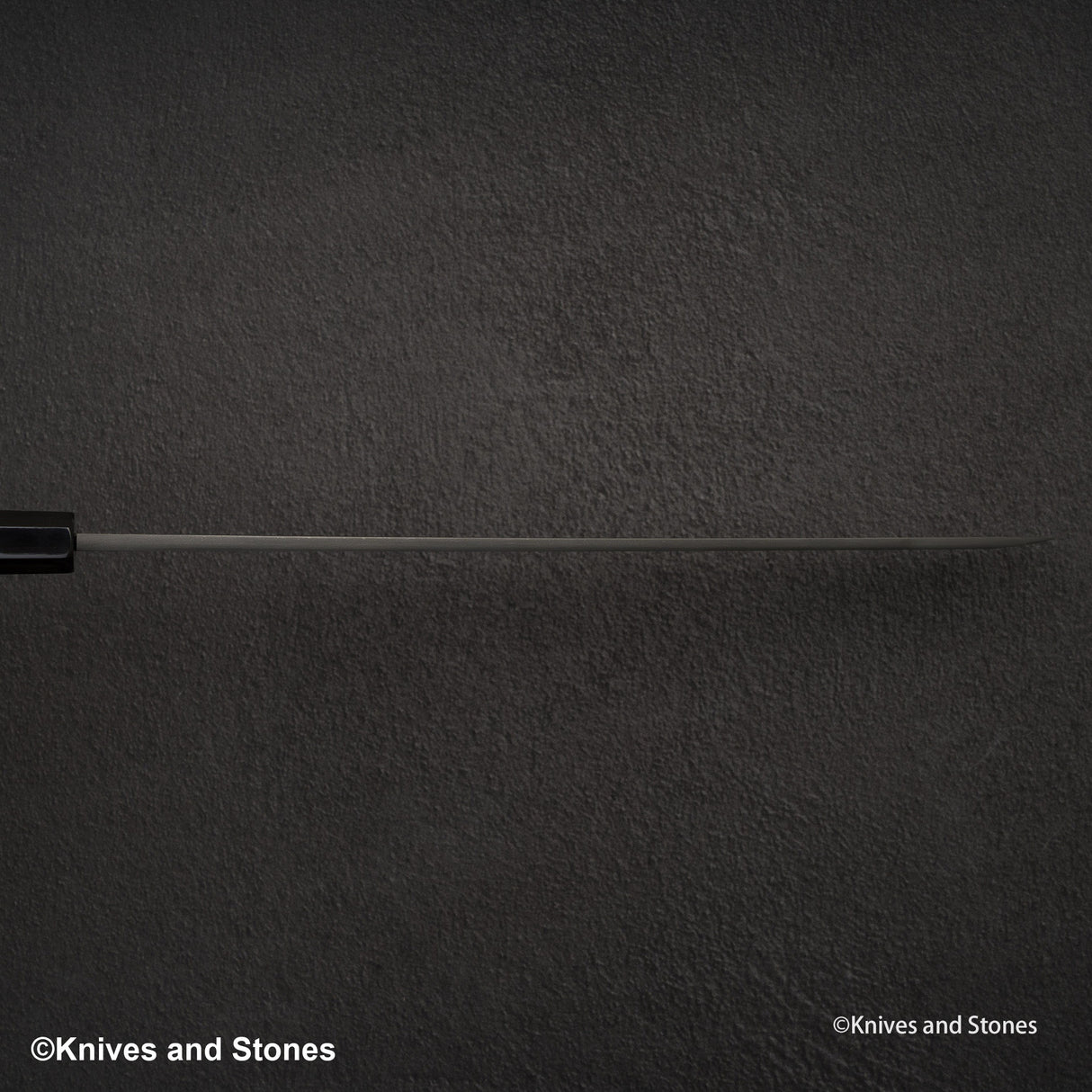 二唐藍二本燒柳刃 330mm 飛燒劍刃文