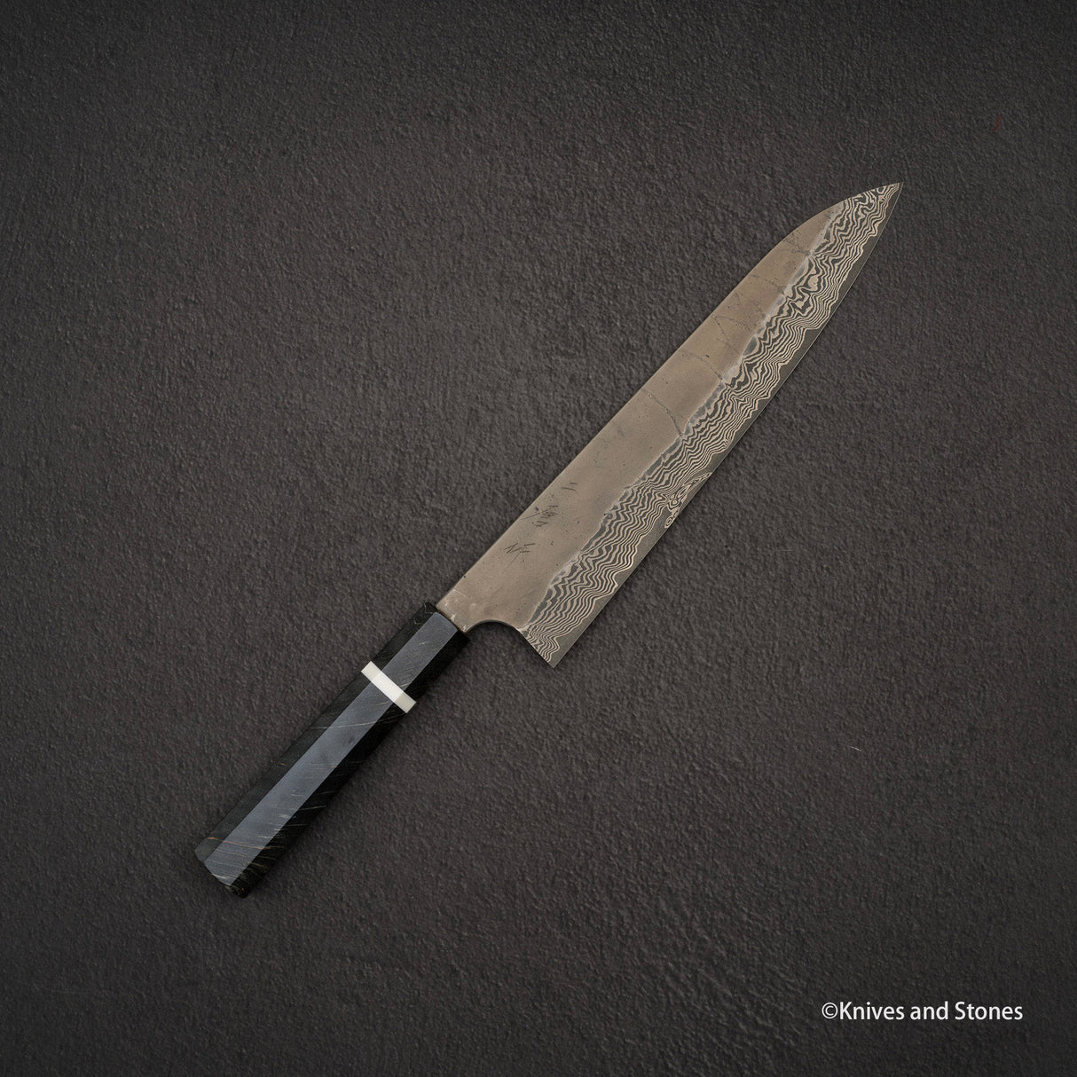 Nigara Ginsan Kurozome Damascus Gyuto 270毫米樺木手柄