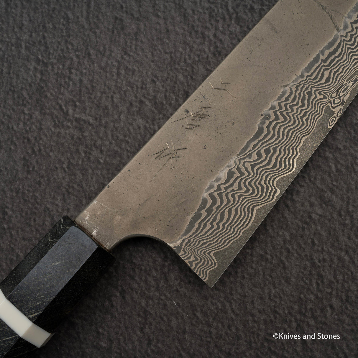 Nigara Ginsan Kurozome Damascus Gyuto 270毫米樺木手柄