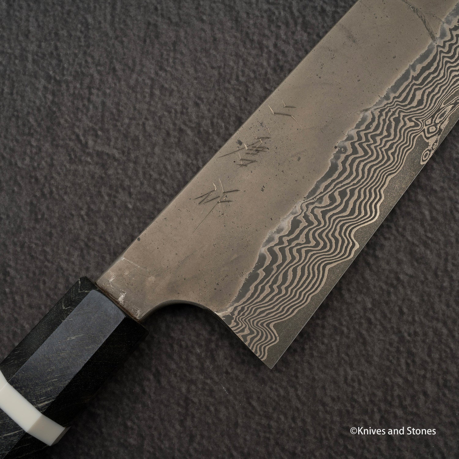 Nigara Ginsan Kurozome Damascus Gyuto 270毫米樺木手柄