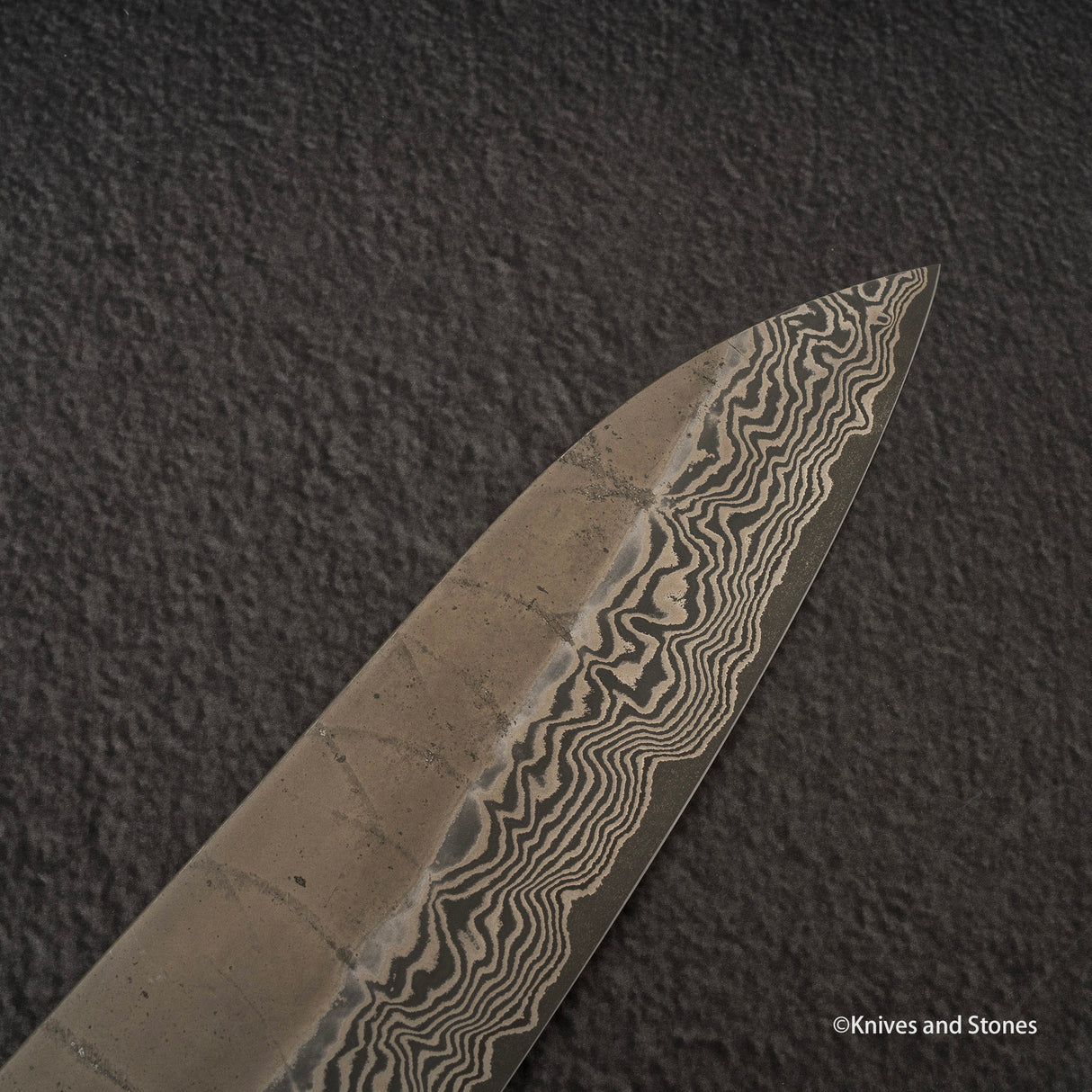 Nigara Ginsan Kurozome Damascus Gyuto 270毫米樺木手柄