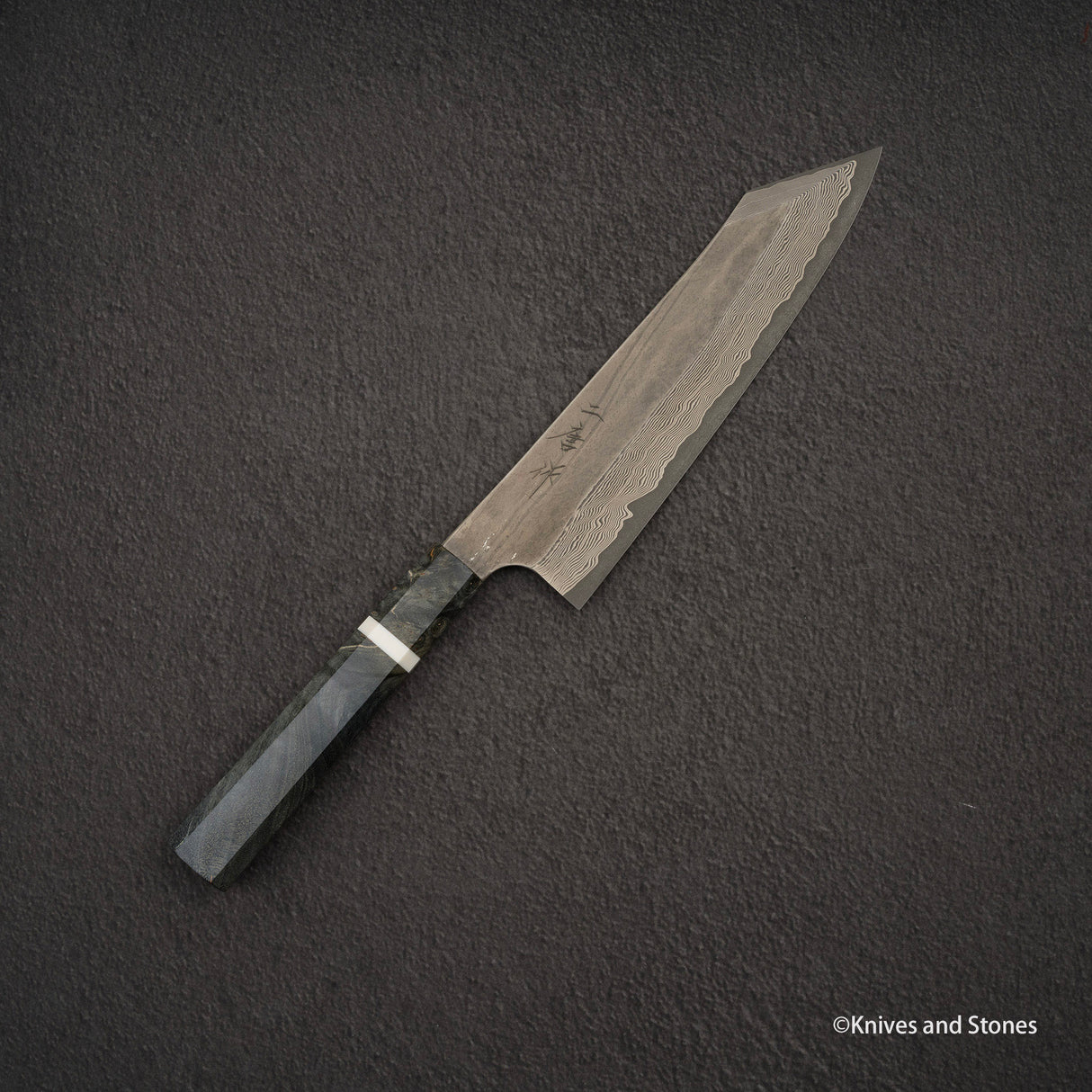 Nigara Ginsan Kurozome 大馬士革 K-tip Gyuto 210mm 樺木手柄