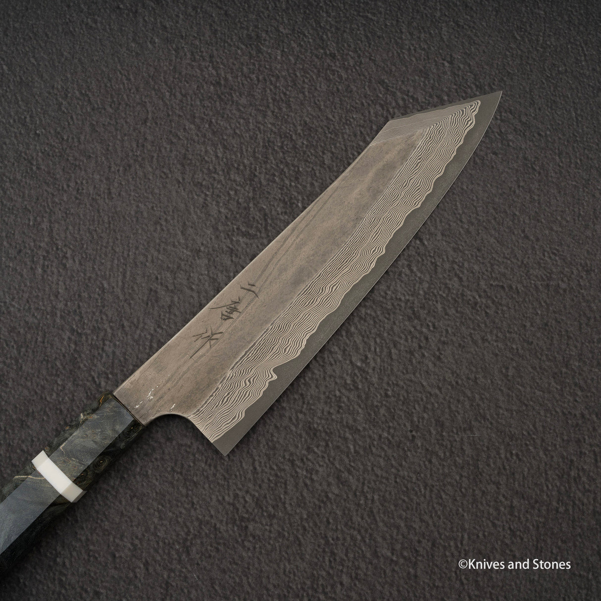 Nigara Ginsan Kurozome 大馬士革 K-tip Gyuto 210mm 樺木手柄