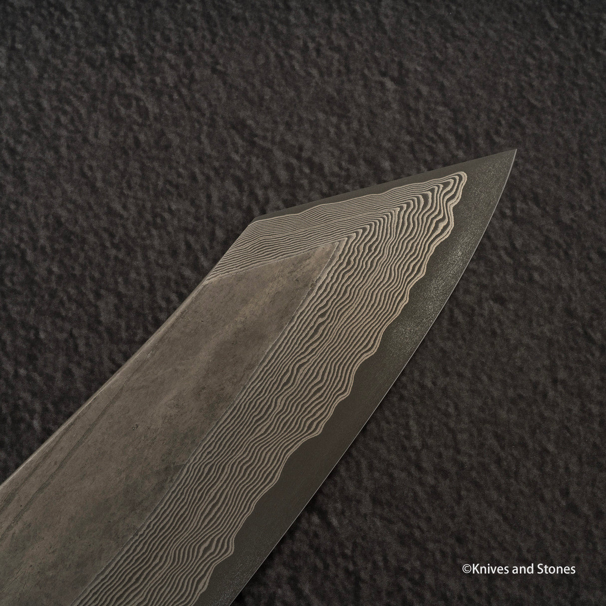 Nigara Ginsan Kurozome 大馬士革 K-tip Gyuto 210mm 樺木手柄