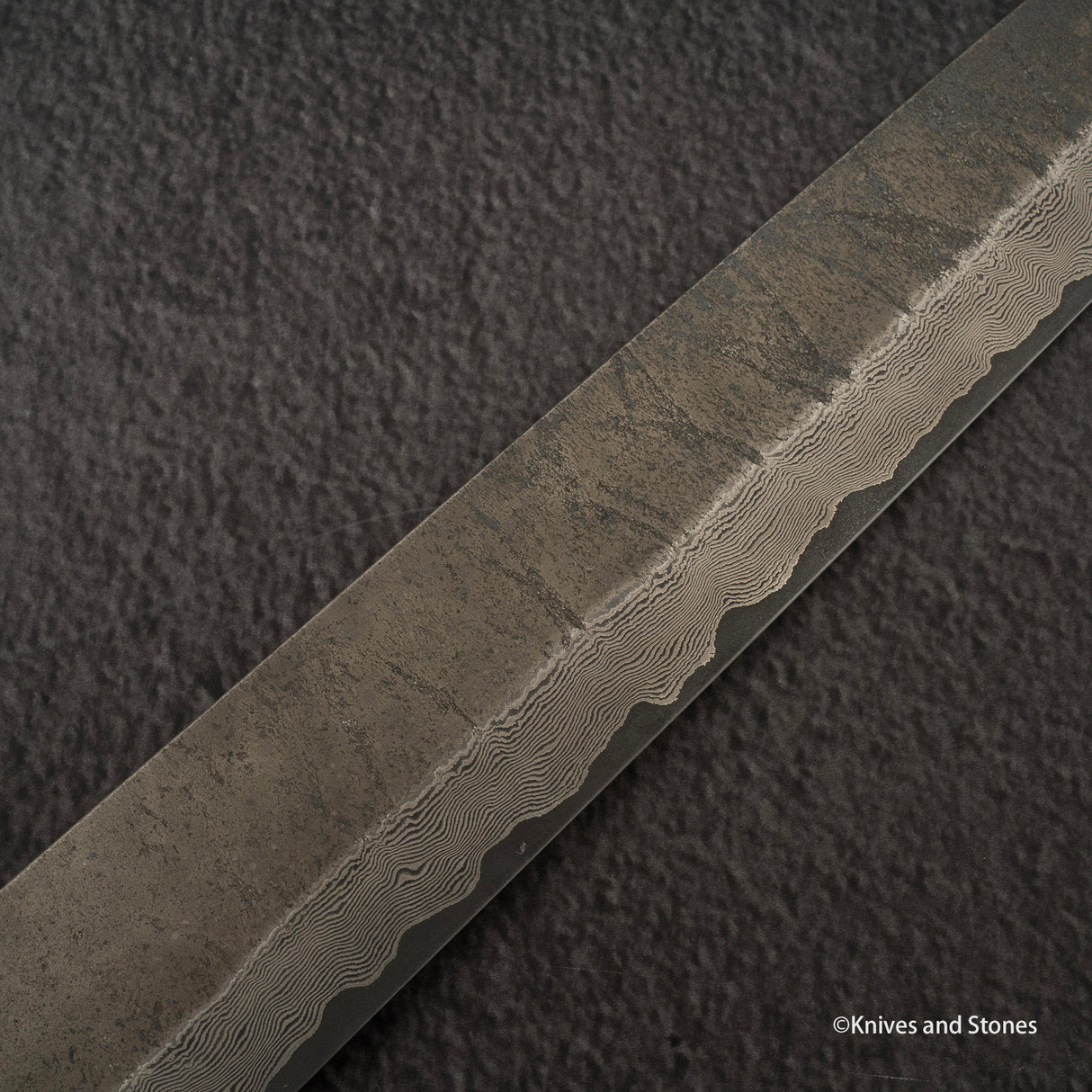 Nigara Ginsan Kurozome Damascus Sujihiki 330mm 樺木手柄