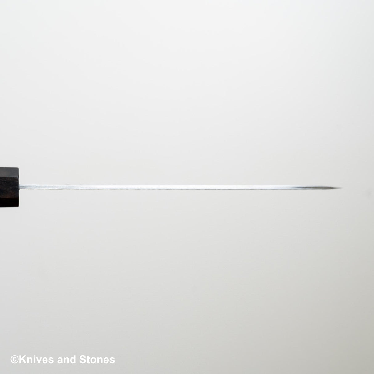 Nigara SG2 Tsuchime Matt Migaki Santoku 180mm Ebony