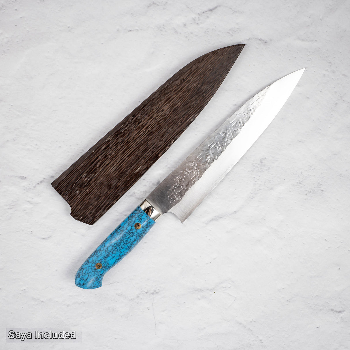 Takeshi Saji SRS13 Gyuto 210mm Western Blue Turquosie