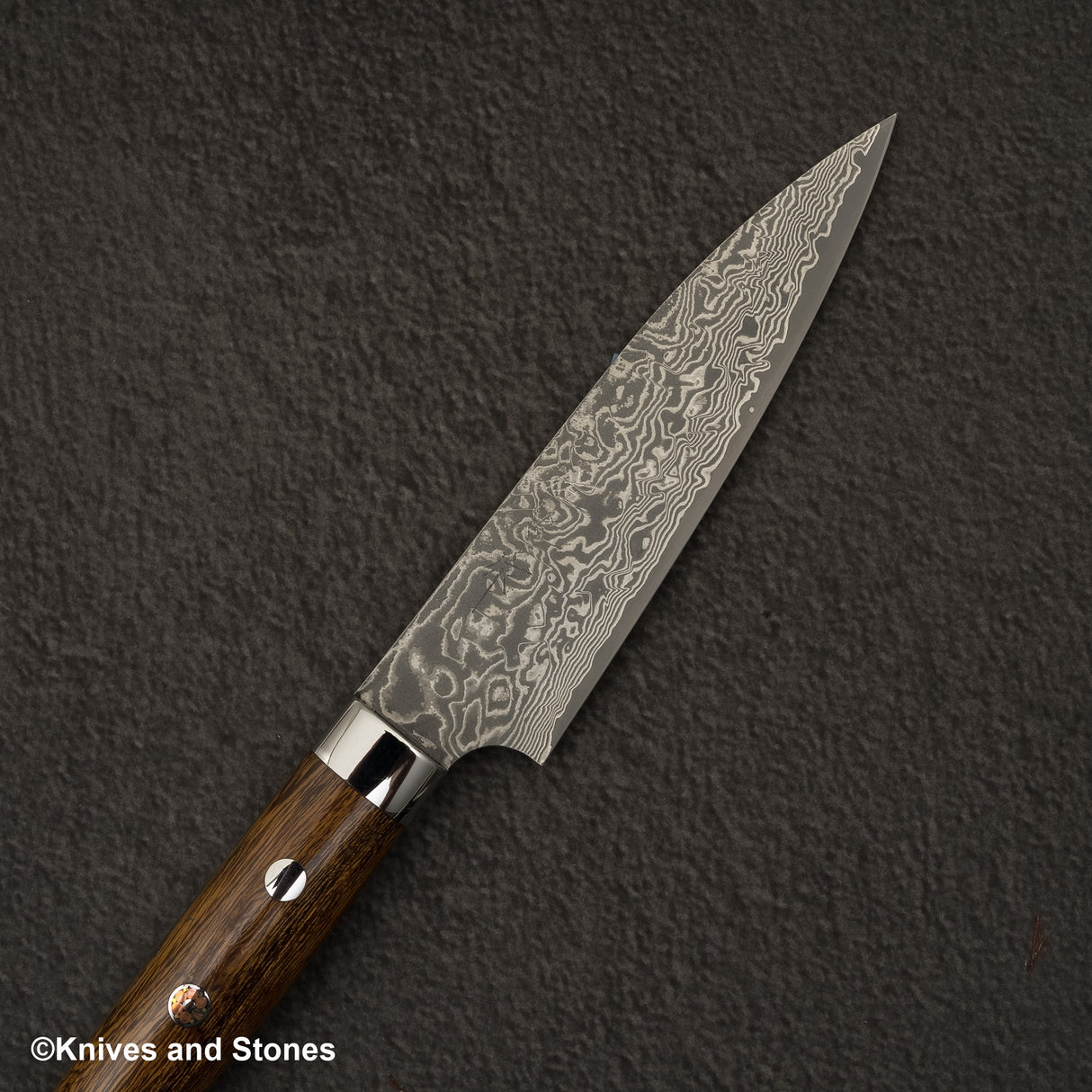 Takeshi Saji SG2 Black Damascus Petty 130mm Ironwood