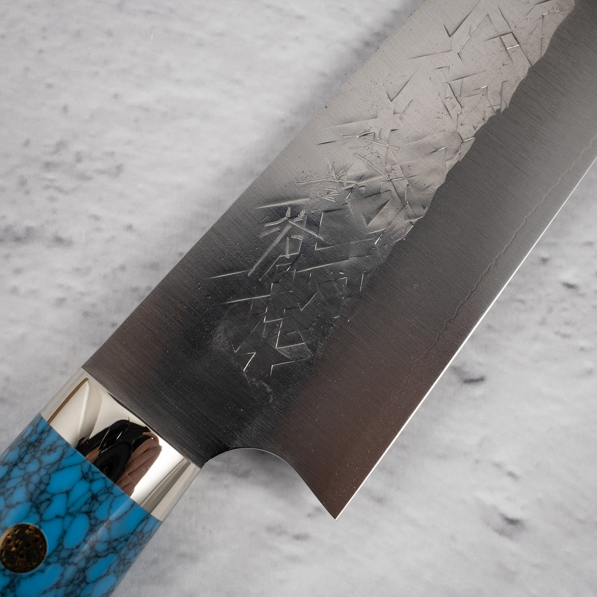 Takeshi Saji SRS13 Gyuto 210mm Western Blue Turquosie