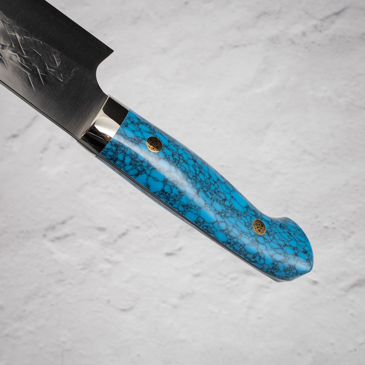 Takeshi Saji SRS13 Gyuto 210mm Western Blue Turquosie