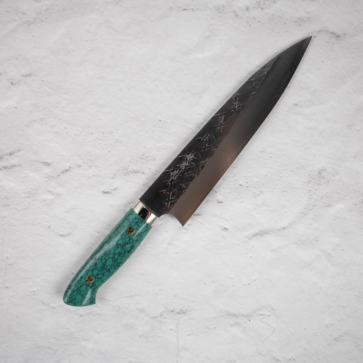 Takeshi Saji SRS13 Gyuto 210mm Western Green Turquosie
