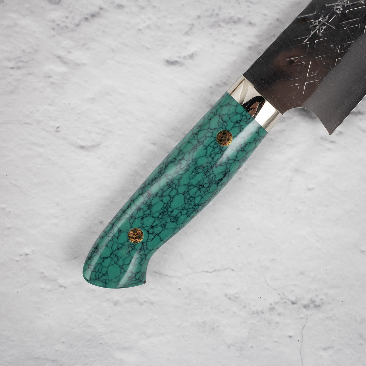 Takeshi Saji SRS13 Gyuto 210mm Western Green Turquosie