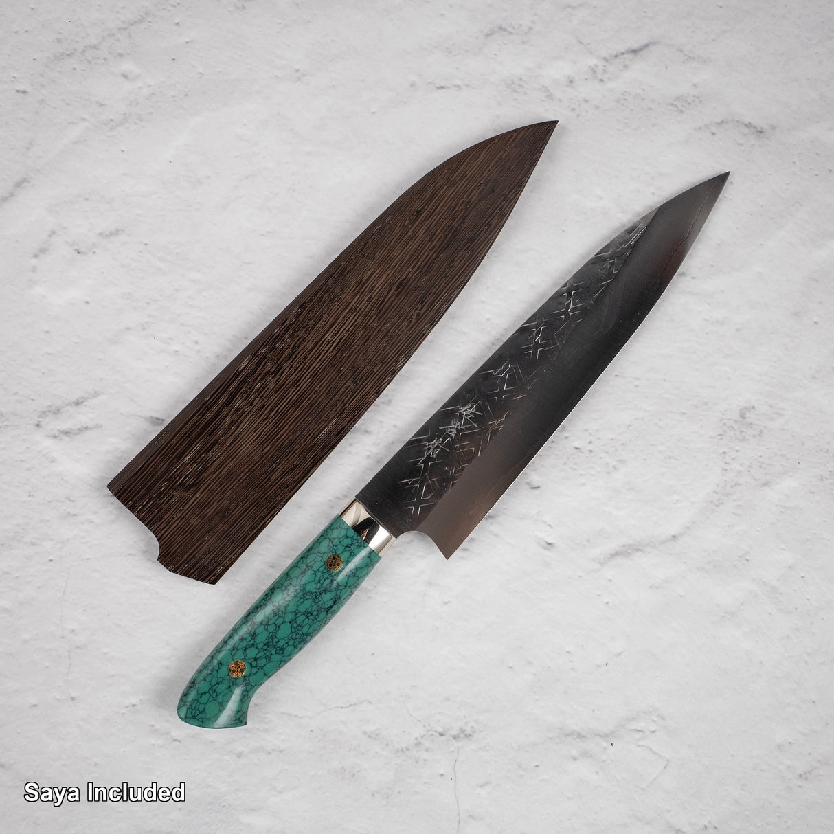 Takeshi Saji SRS13 Gyuto 210mm Western Green Turquosie