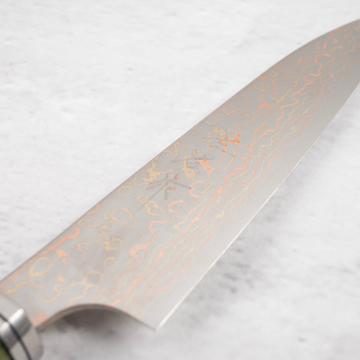 EOFY2025 SPECIAL: Saji VG10 Rainbow Damascus Petty 130mm with Cosmic Swirl Handle