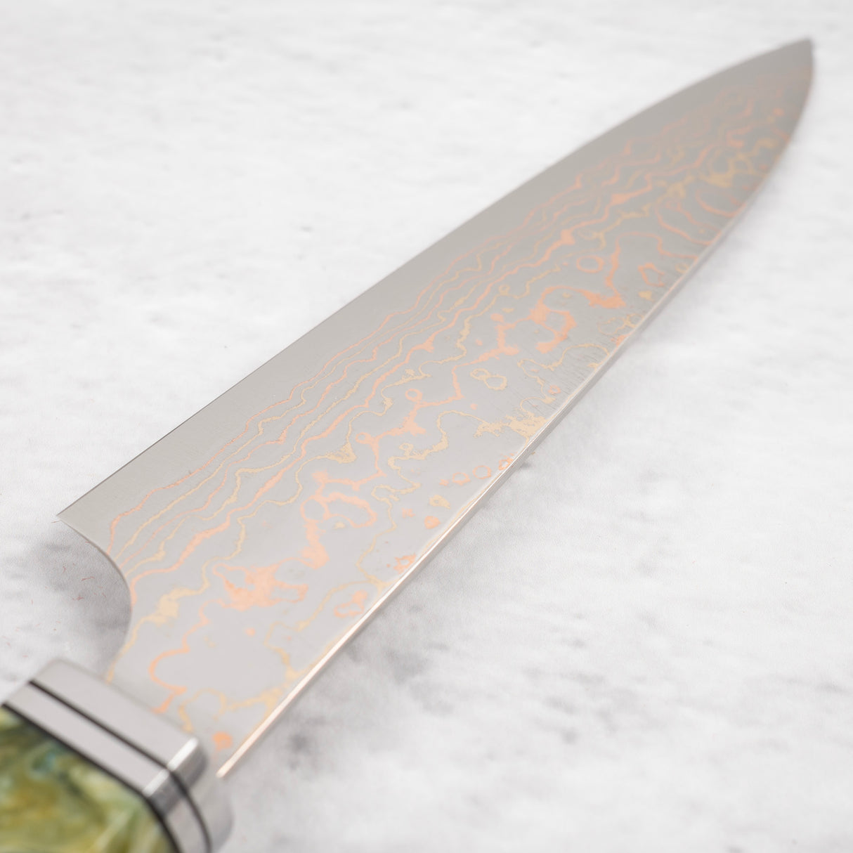 EOFY2025 SPECIAL: Saji VG10 Rainbow Damascus Petty 130mm with Cosmic Swirl Handle