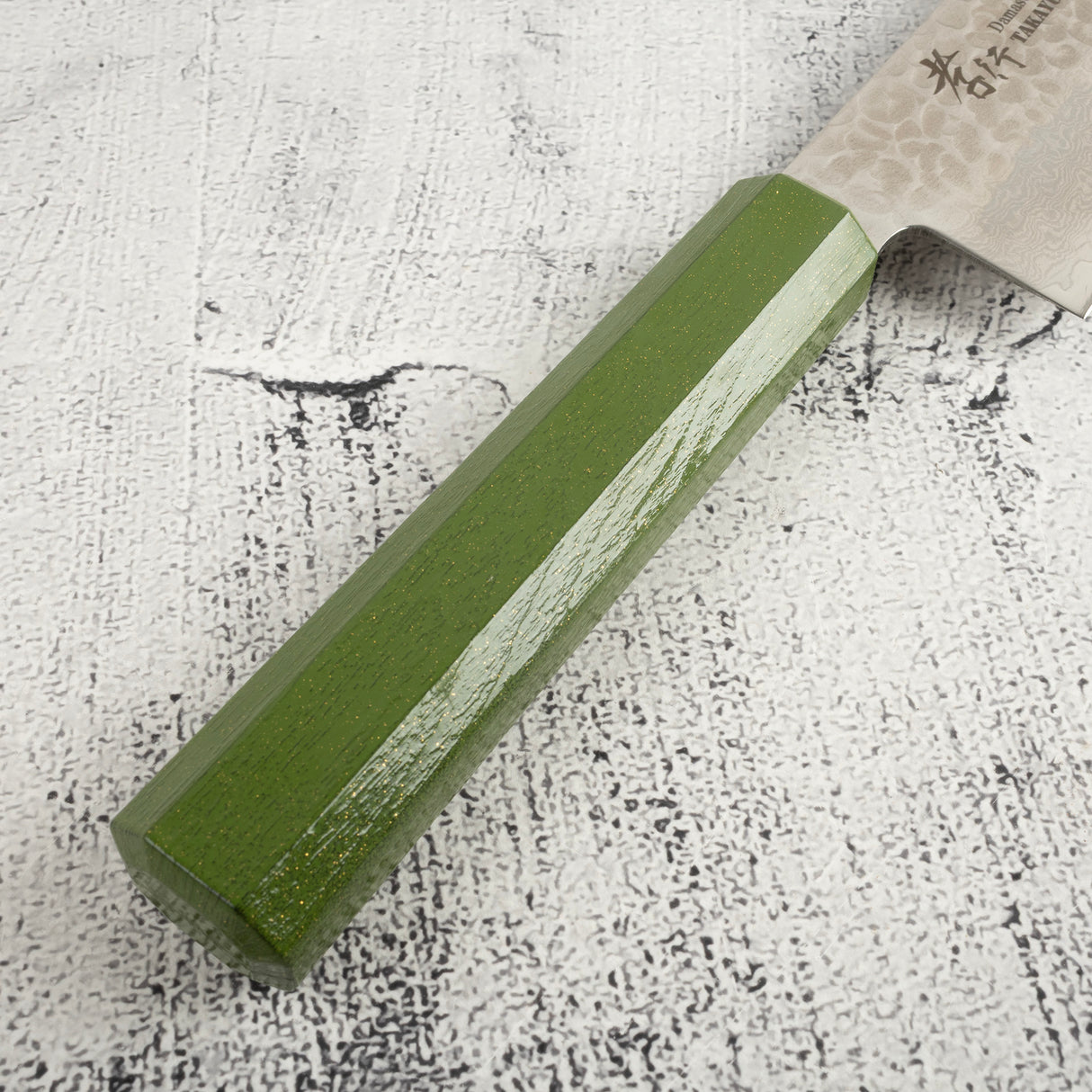 Sakai Takayuki VG10 33 Layer Damascus Santoku 170mm Green