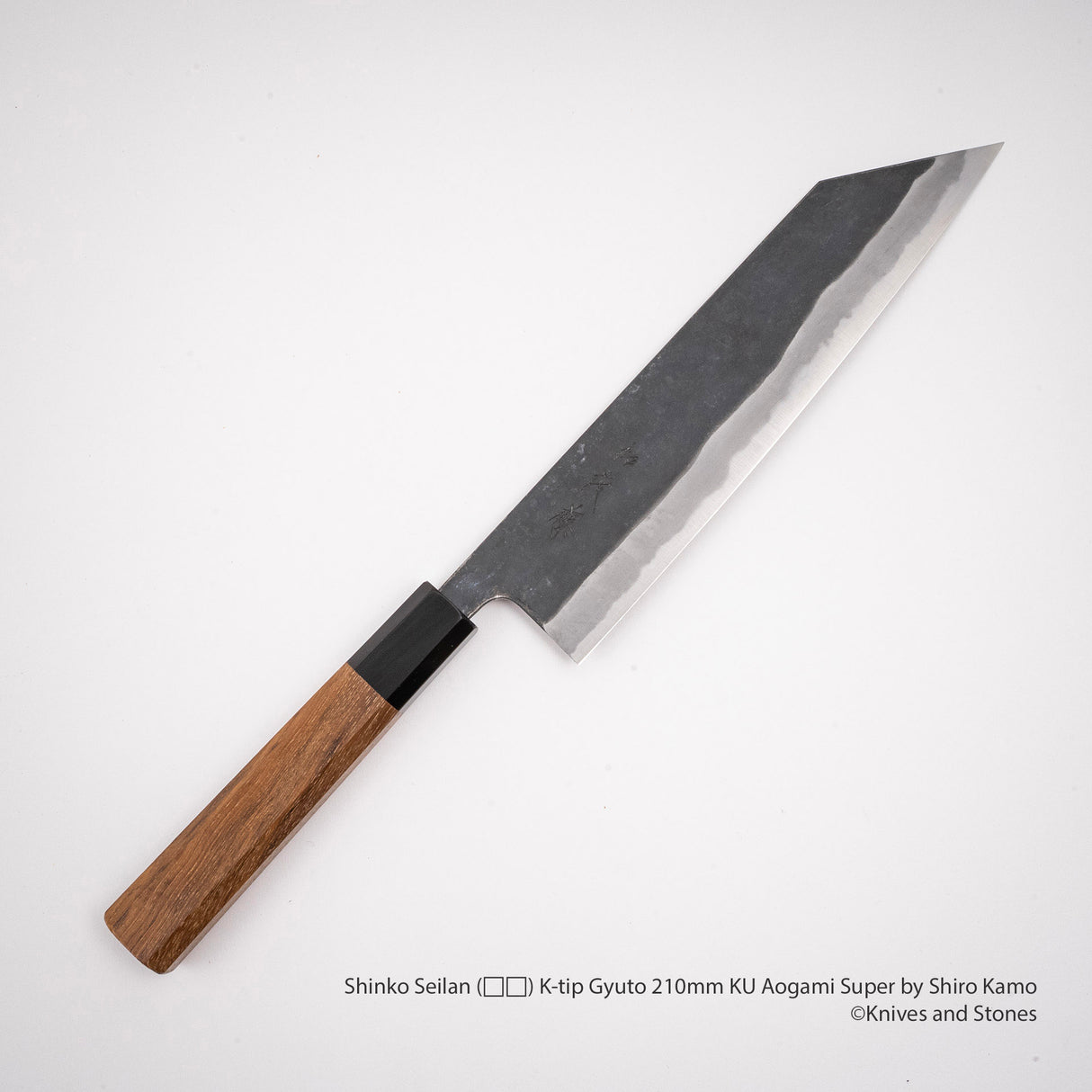 Shinko Seilan (青嵐) K-tip Gyuto 210mm KU Aogami Super by Shiro Kamo