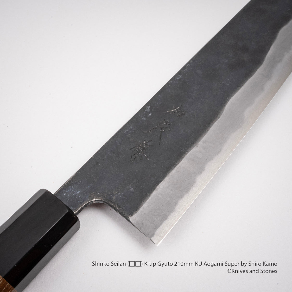 Shinko Seilan (青嵐) K-tip Gyuto 210mm KU Aogami Super by Shiro Kamo