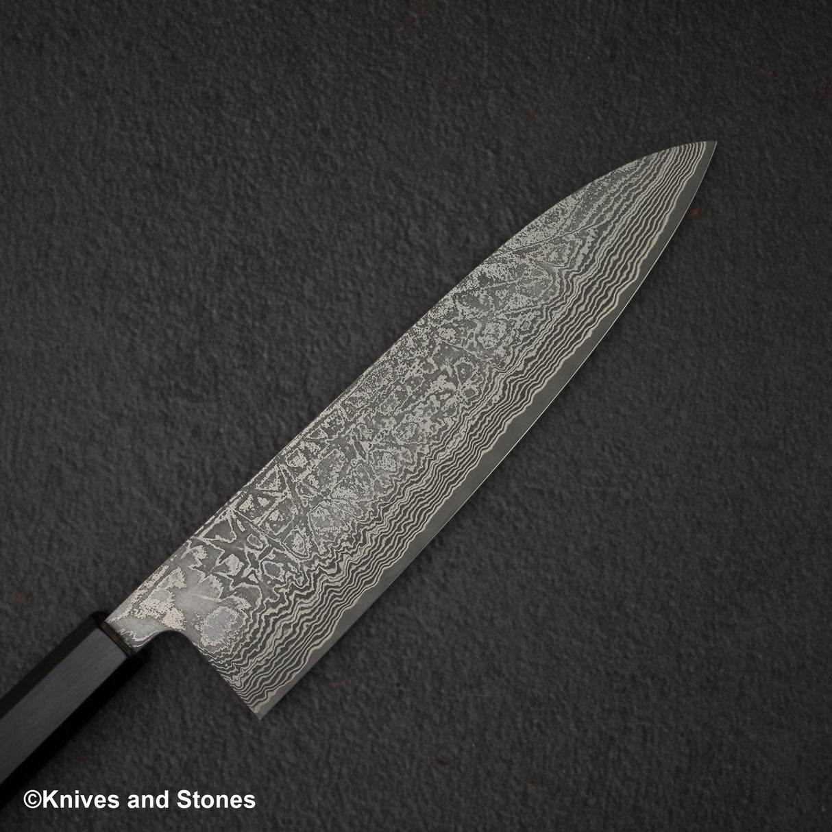 Shiro Kamo 黑雲 SG2 黑色大馬士革牛刀 210mm 烏木