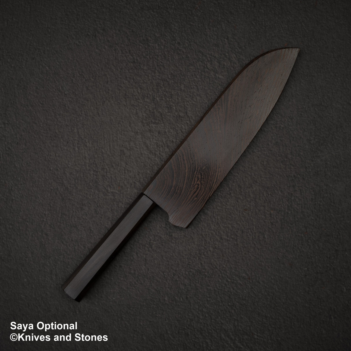 Shiro Kamo Kurokumo SG2 Black Damascus Santoku 170mm Ebony