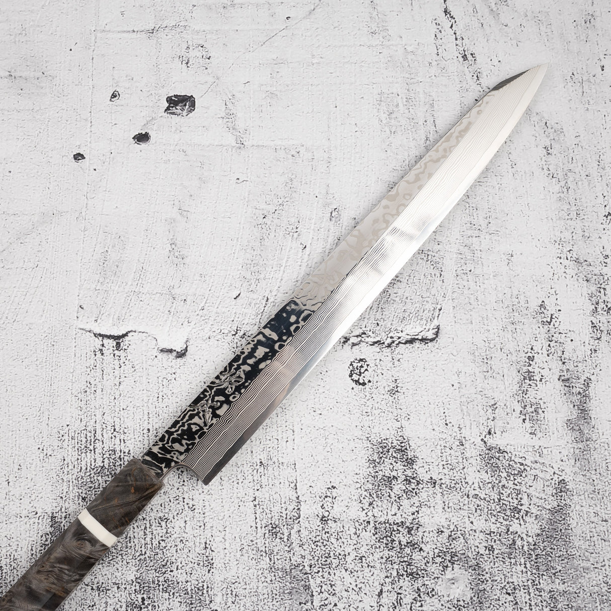 Sukenari SRS-13 Damascus K-tip Yanagiba 300mm 鏡面拋光與 Saya