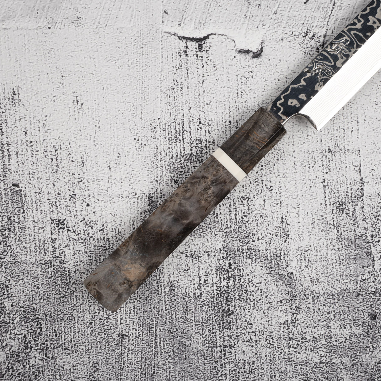 Sukenari SRS-13 大馬士革柳葉 270mm 鏡面拋光與 Saya