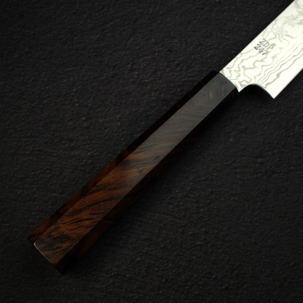 佑成 ZDP-247 大馬士革 筋引 240mm, 黑檀木 Handle