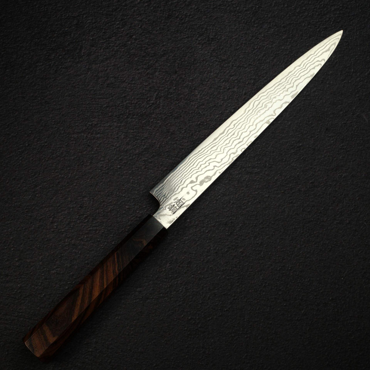 佑成 ZDP-247 大馬士革 筋引 240mm, 黑檀木 Handle