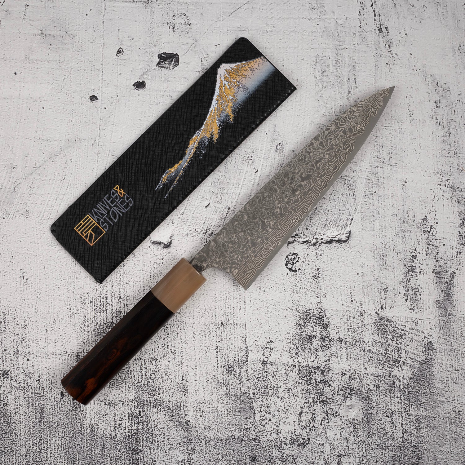 佐治武士 SG2 黑大馬士革主廚刀 180mm 愛心形鐵木柄