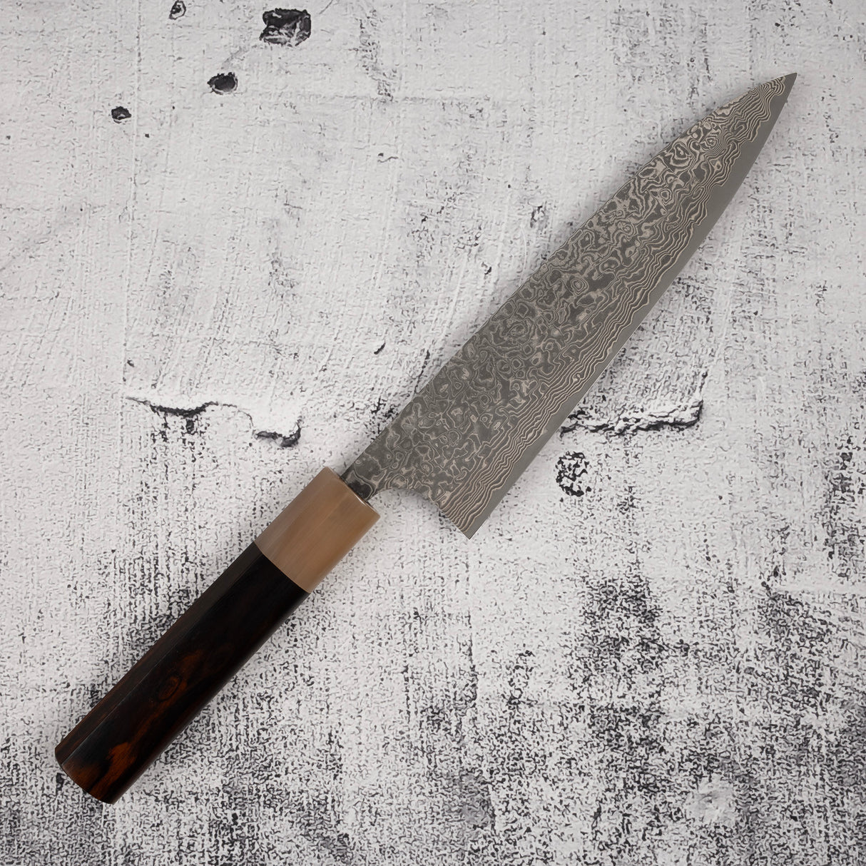 Takeshi Saji SG2 Black Damascus Gyuto 180mm Heart-shaped Ironwood Handle