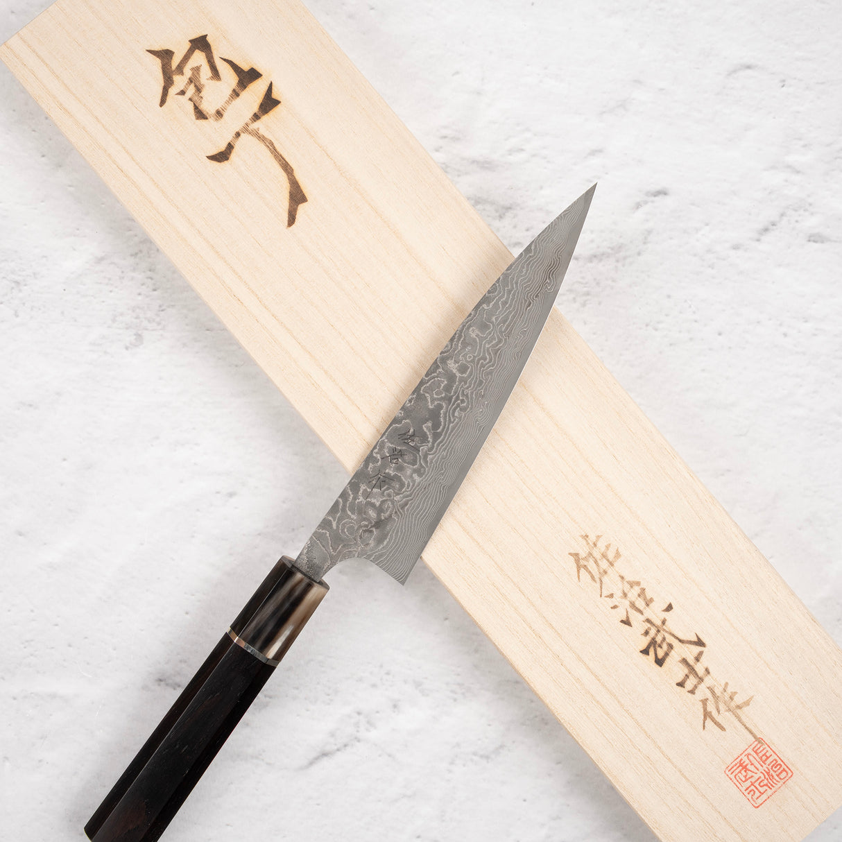 Takeshi Saji SG2 Black Damascus Petty 150mm