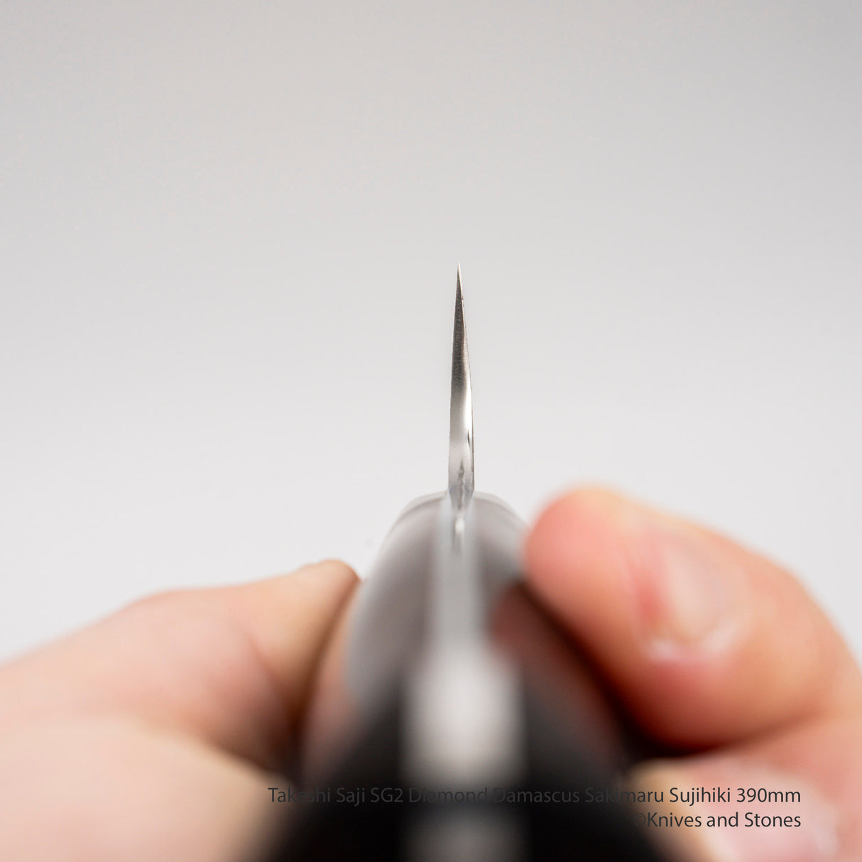 Takeshi Saji SG2 Diamond Damascus Sakimaru Sujihiki 390mm