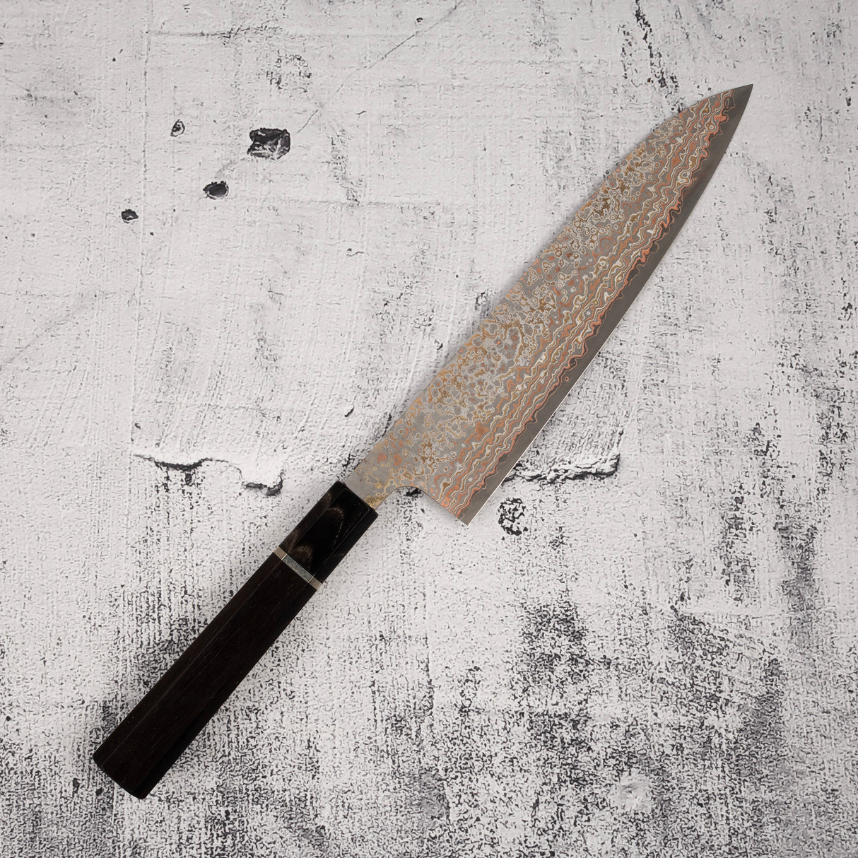 Takeshi Saji VG10 Golden Damascus Gyuto 210mm