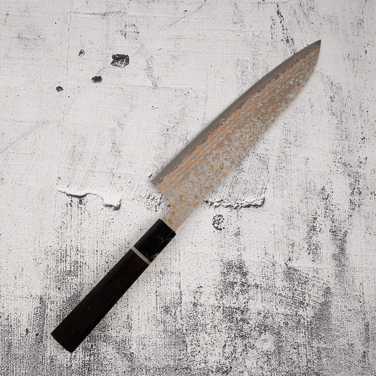 Takeshi Saji VG10 Golden Damascus Gyuto 210mm