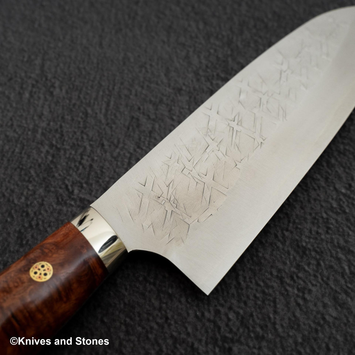 Takeshi Saji SRS13 Santoku 180mm Western Amboyna Handle