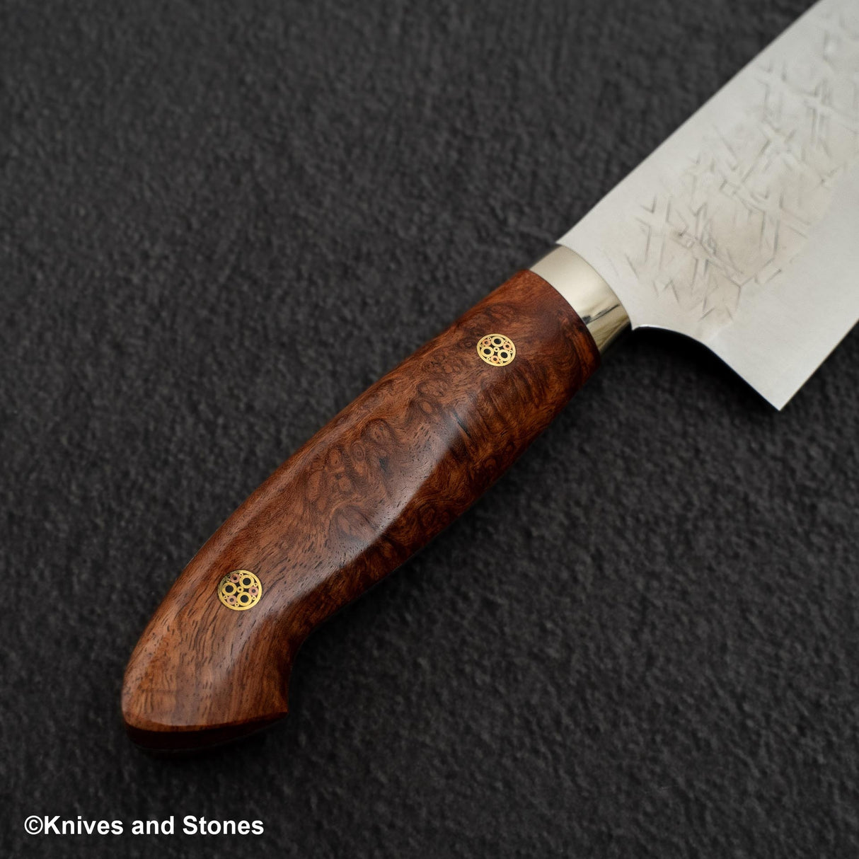 Takeshi Saji SRS13 Santoku 180mm Western Amboyna Handle
