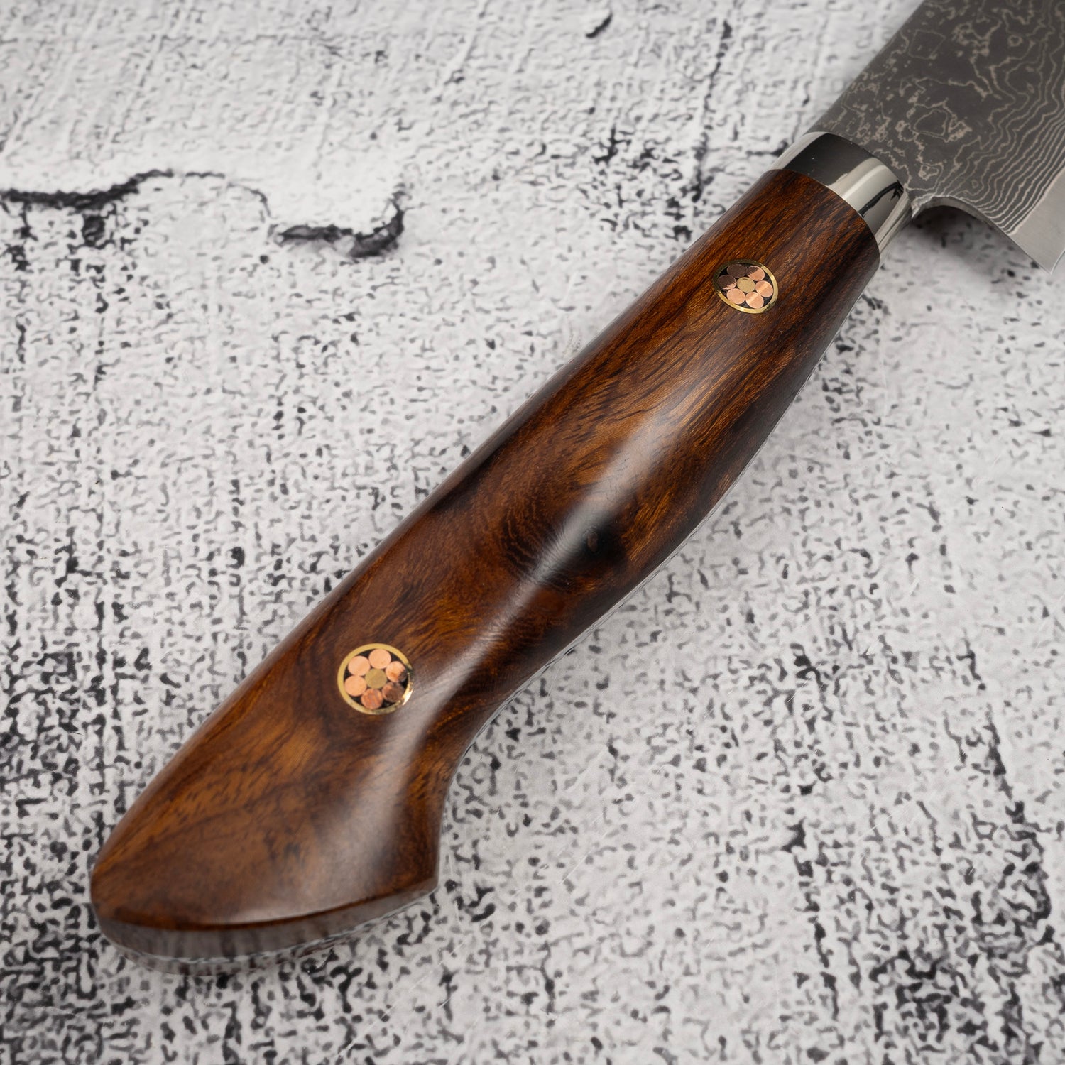 田中R2黑大馬士革鐵木小刀150mm