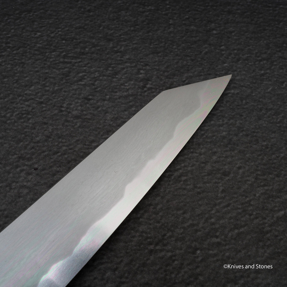 Tetsujin Blue 2 Kasumi K-tip Sujihiki 240mm Ebony Handle