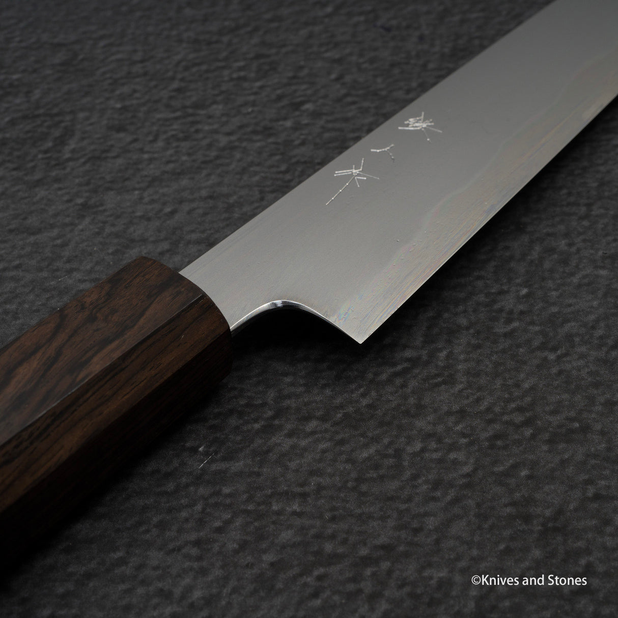 Tetsujin Blue 2 Kasumi Sujihiki 210mm Ebony Handle