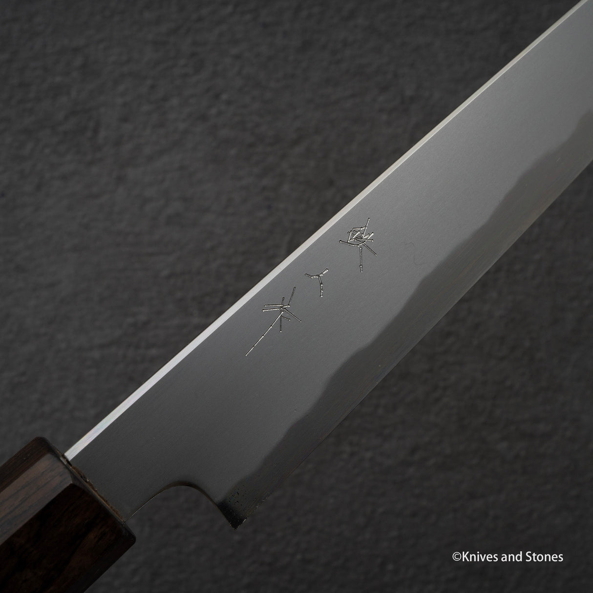 Tetsujin Blue 2 Kasumi Sujihiki 210mm Ebony Handle