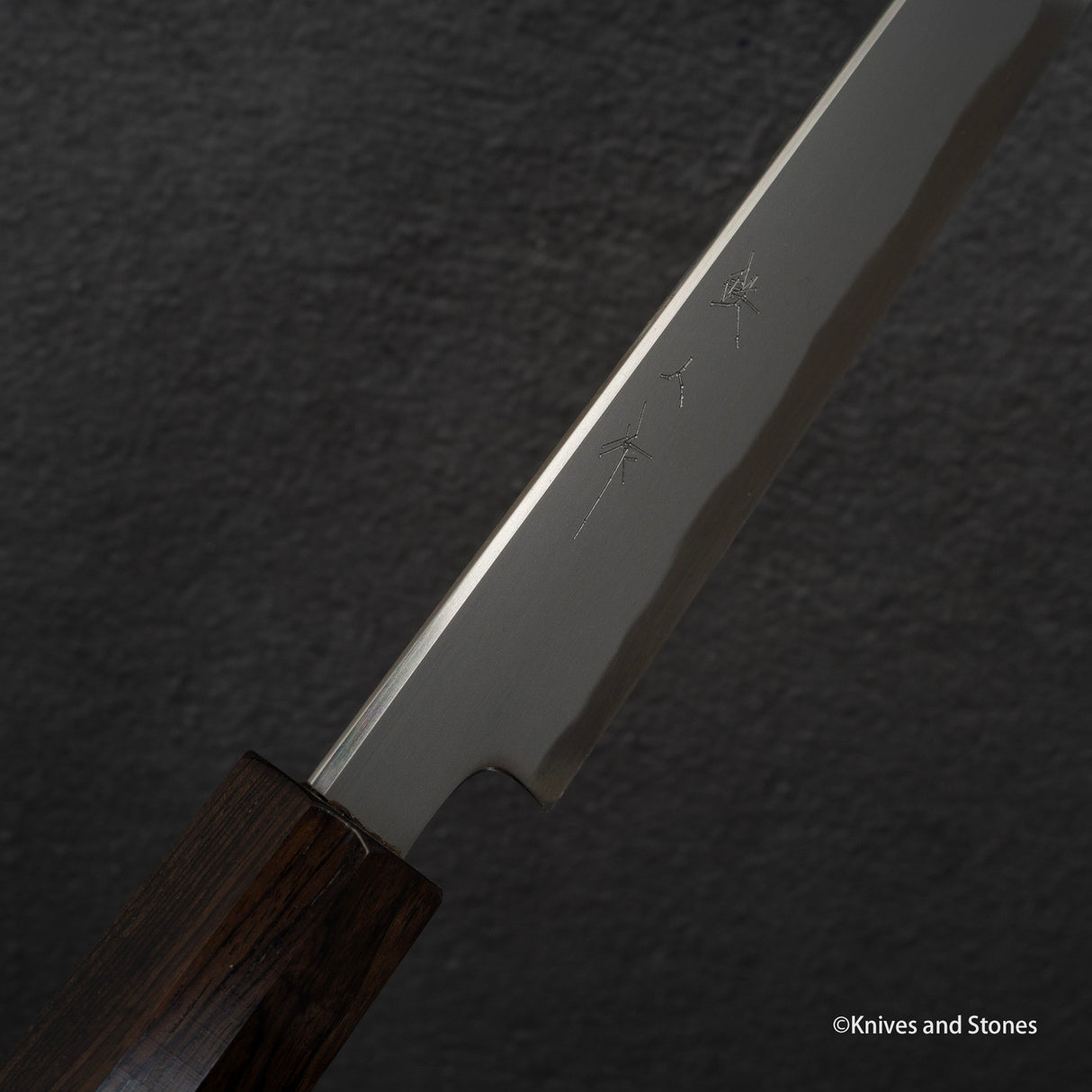 Tetsujin Blue 2 Kasumi Sujihiki 210mm Ebony Handle