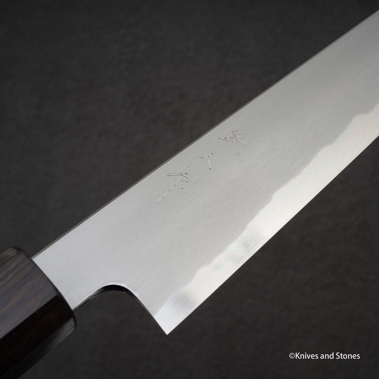 Tetsujin Blue 2 Kasumi Sujihiki 240mm Ebony Handle