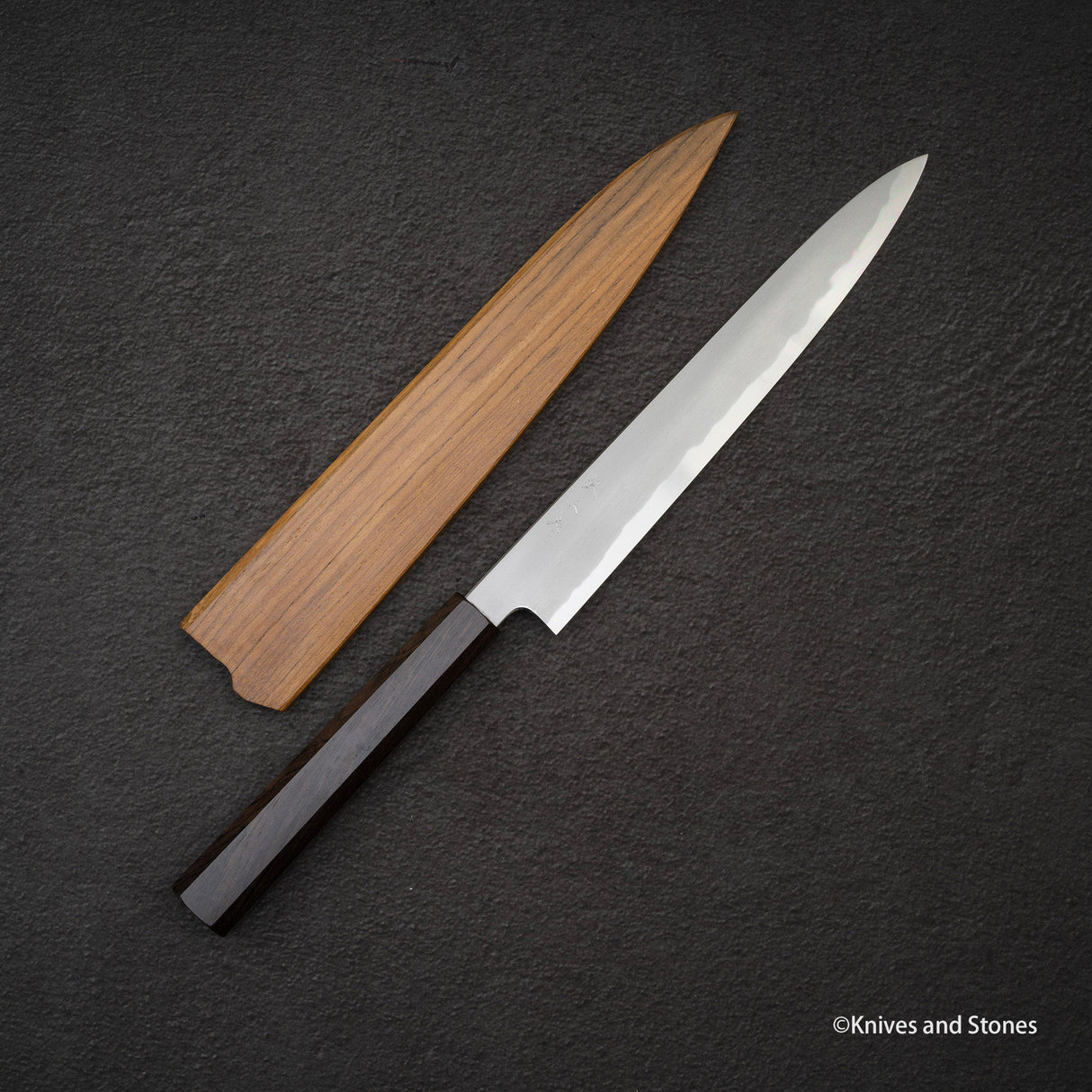 Tetsujin Blue 2 Kasumi Sujihiki 240mm Ebony Handle